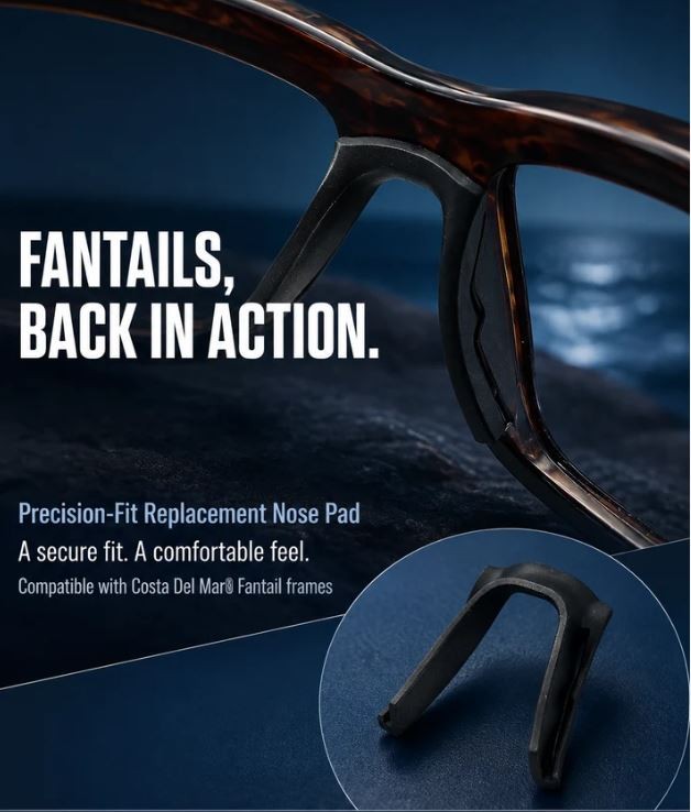 COSTA DEL MAR FANTAIL NOSEPAD in color BLACK